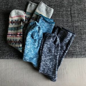 J. Crew, Boot/Camp Socks (3 pairs)